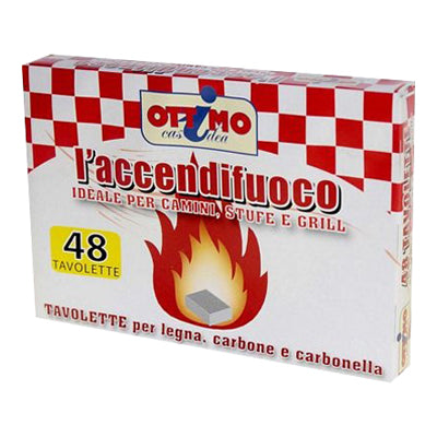 Accendi Fuoco 48 Tavolette - Accendi il Fuoco in Modo Facile e Veloce