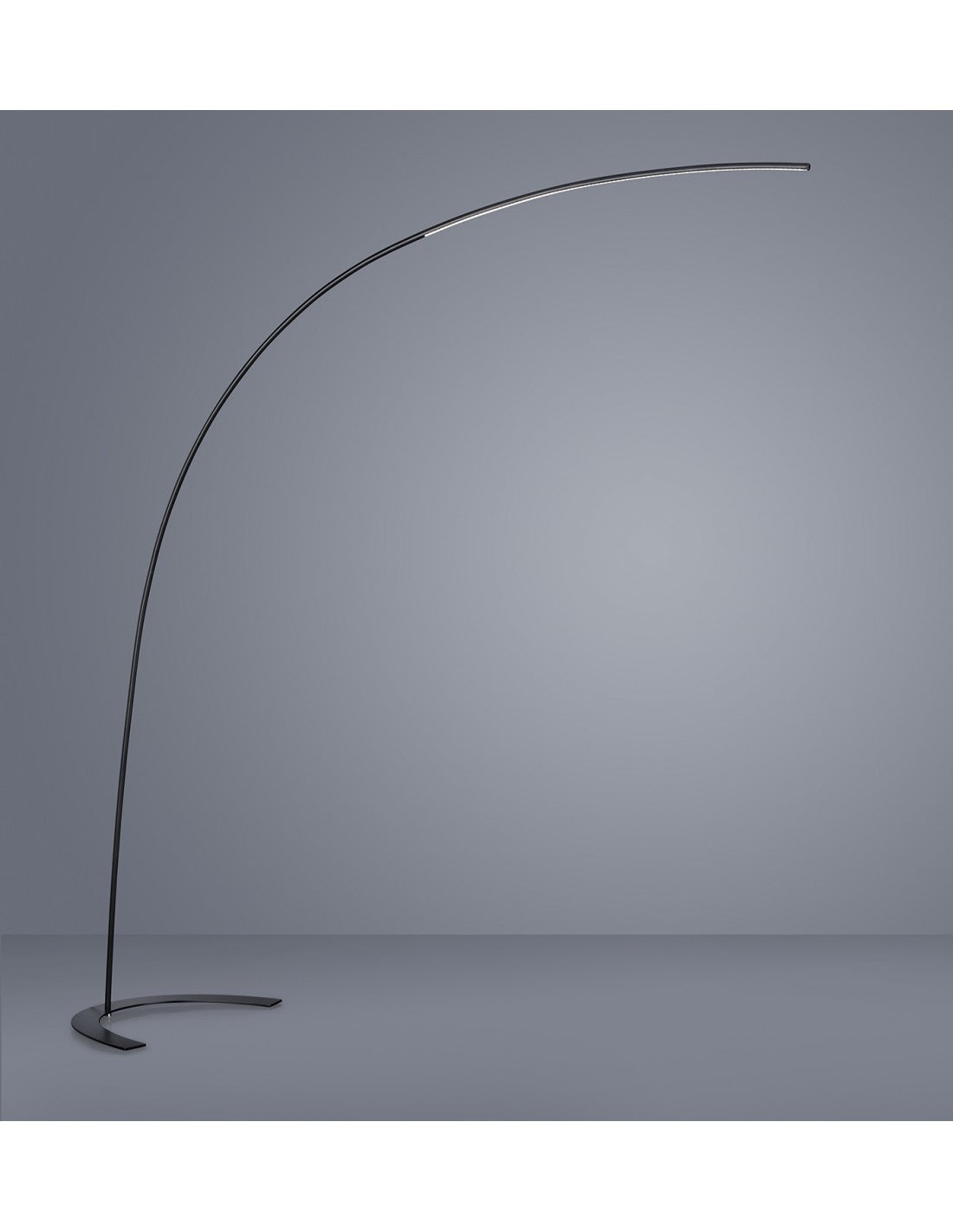 Lampadaire Arqué Shanghai Led 18w Dimmable Noir Trio Éclairage