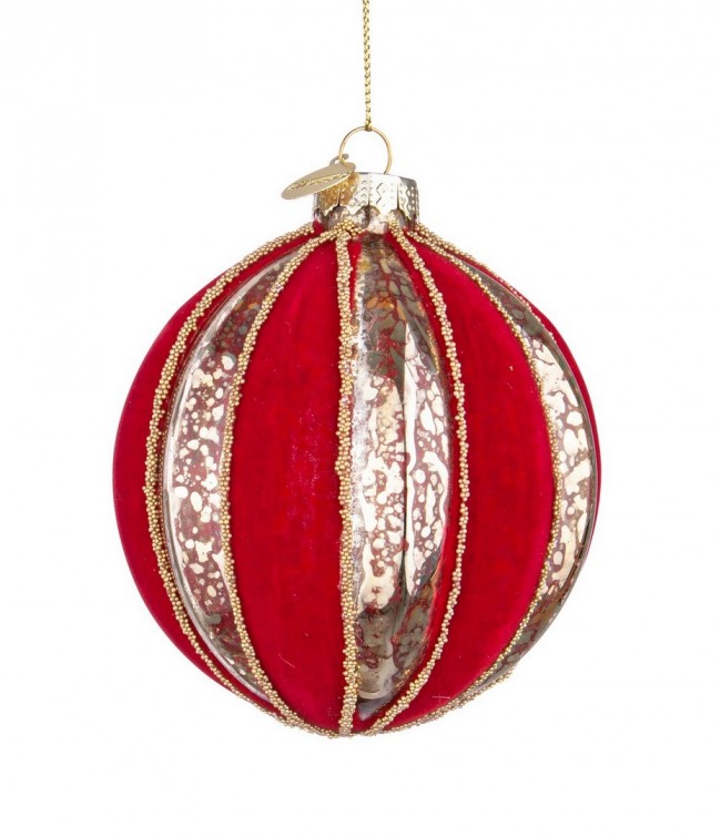 12x Sfera Vt Velours Rouge D80