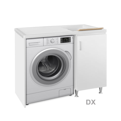 Meuble en bois avec évier + cache lave-linge Mod.Idex