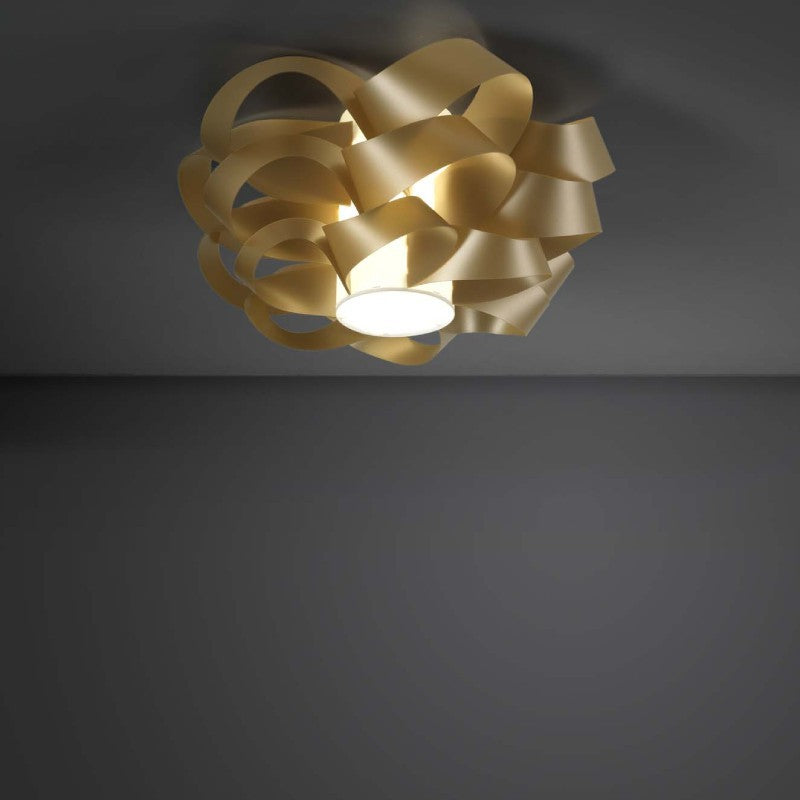 Plafonnier One Light CLOUD Gold diamètre 60x h28 cm