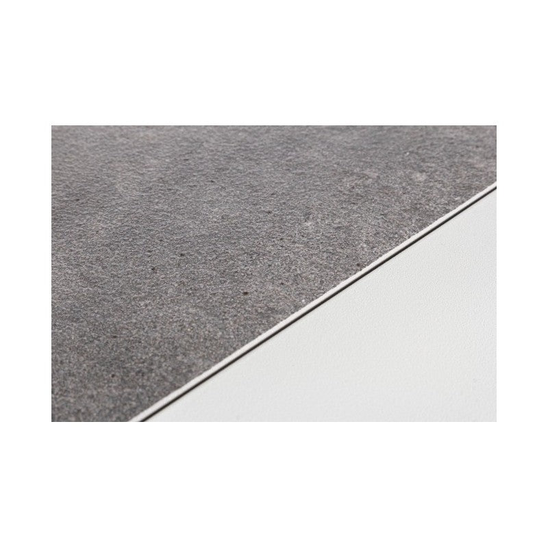 KLEDI LUNAR Table basse d'extérieur en aluminium blanc 120x70x h43 cm