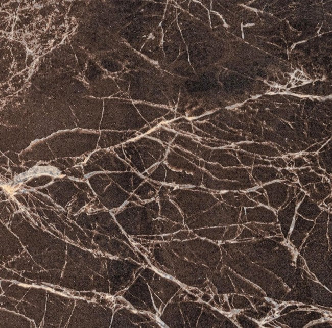 Table extensible Briva en marron brillant-gris tourterelle