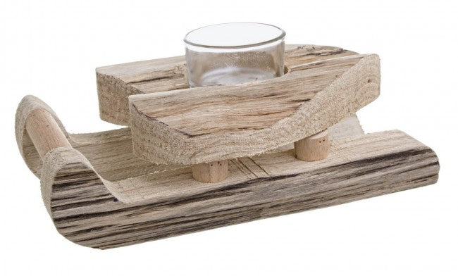 6x Bougeoir Dobbiaco Coeur Naturel