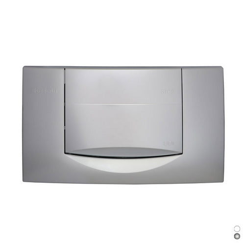 Plaque de commande chromée simple