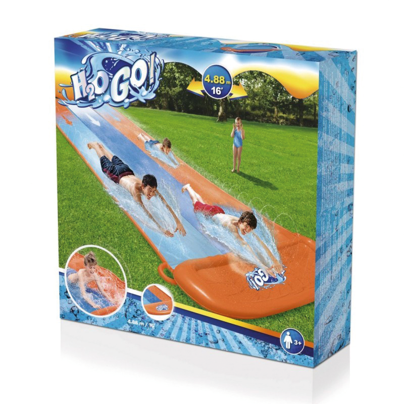 Triple toboggan avec spray