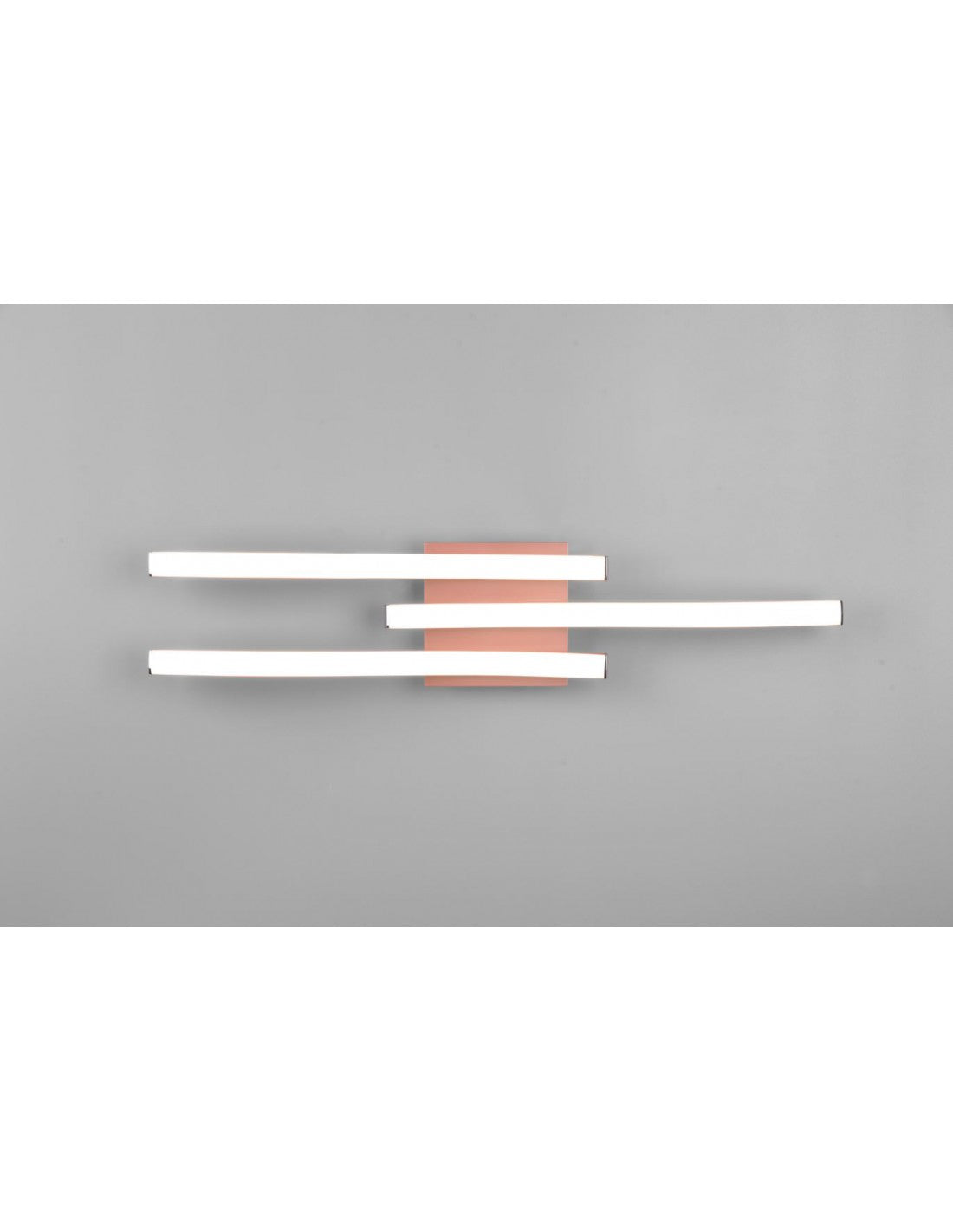 Plafonnier Moderne 3 Tiges LED 4000k Route Or Rose Trio Lighting