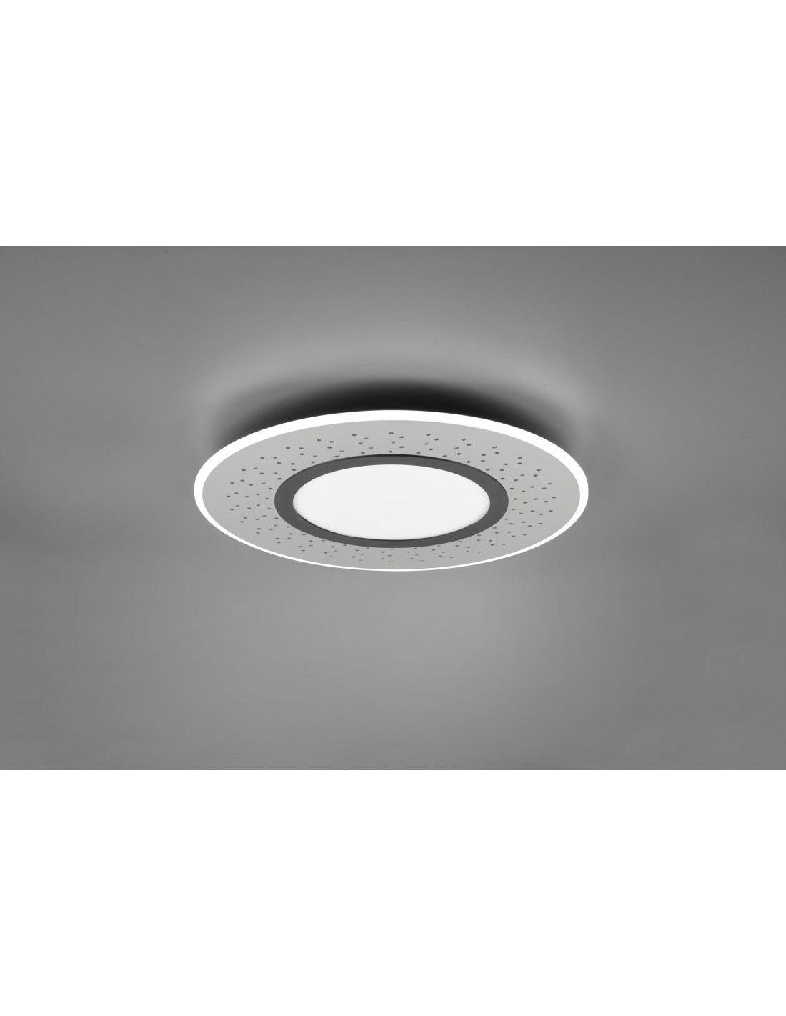 Plafonnier Moderne Verus Nickel Led Variateur 44w Trio Lighting