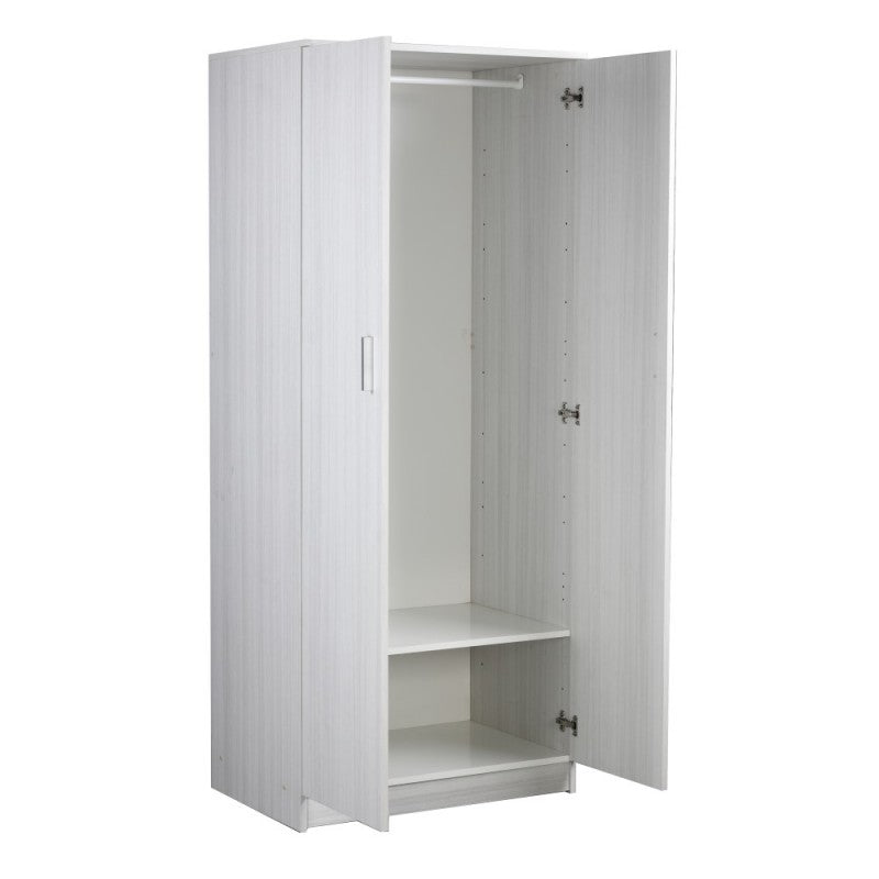 Armoire polyvalente deux portes Eucalyptus 77x52x h182 cm