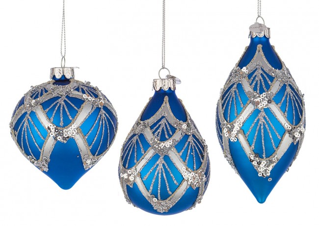 12x Pendentif Vt Lux Bleu