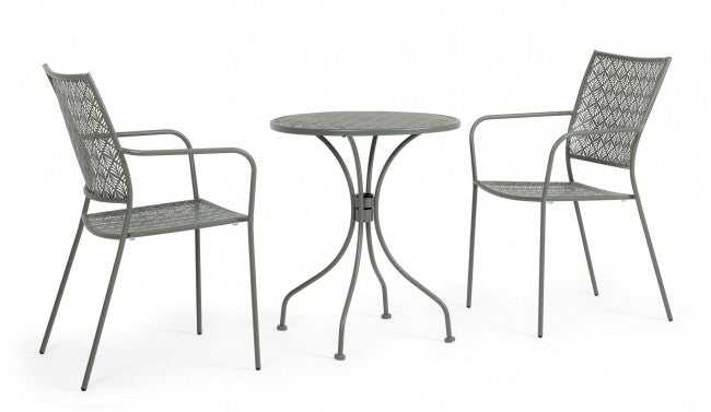 4x Chaise C-Br Lizette Olive Foncé