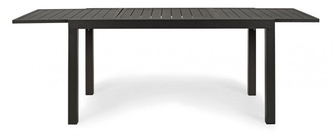 Table d'extérieur extensible en aluminium Anthracite 140-210x77x h75 cm