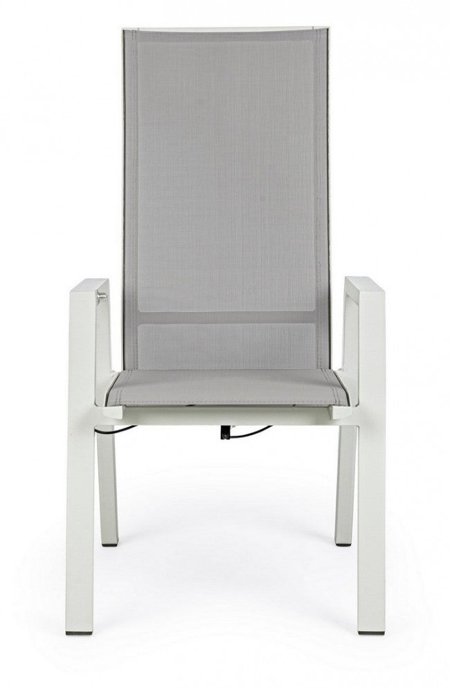 Steven Lunar chaise de jardin inclinable c-br 59x72x112h cm