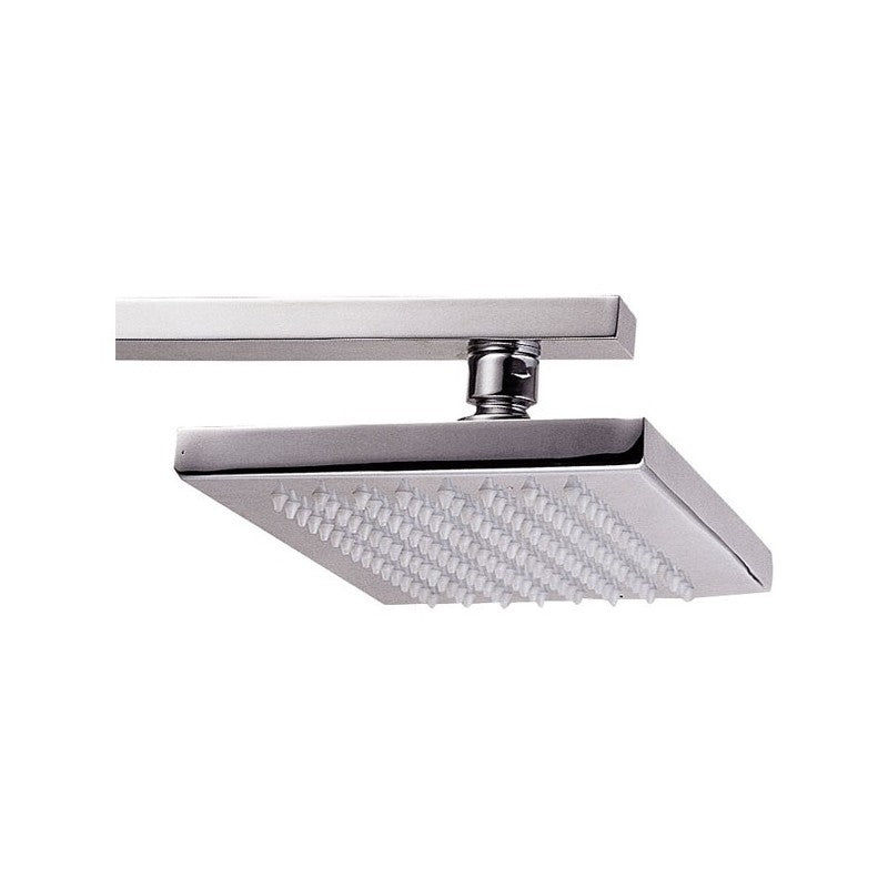 Pomme de douche murale avec finition chromée