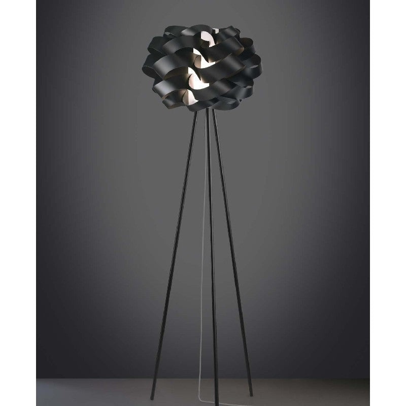 CLOUD Lampadaire trépied noir diamètre 50x h160 cm
