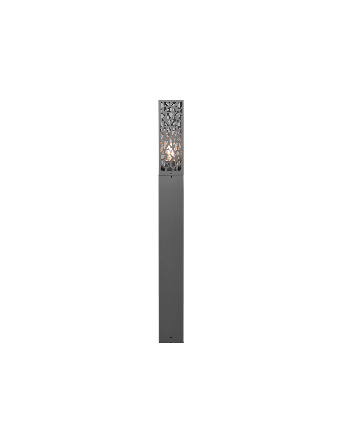 Cooper Anthracite Extérieur Rectangulaire Grand Poteau IP44 Trio Éclairage