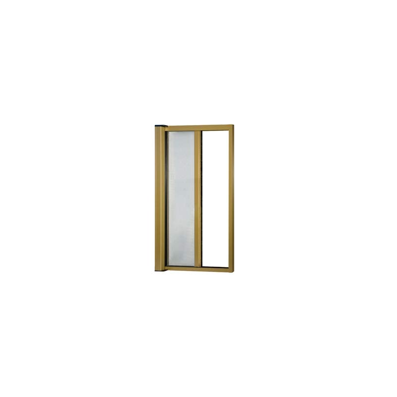 Moustiquaire à enroulement en kit réductible universel pour porte-fenêtre horizontale Bronze 160x250