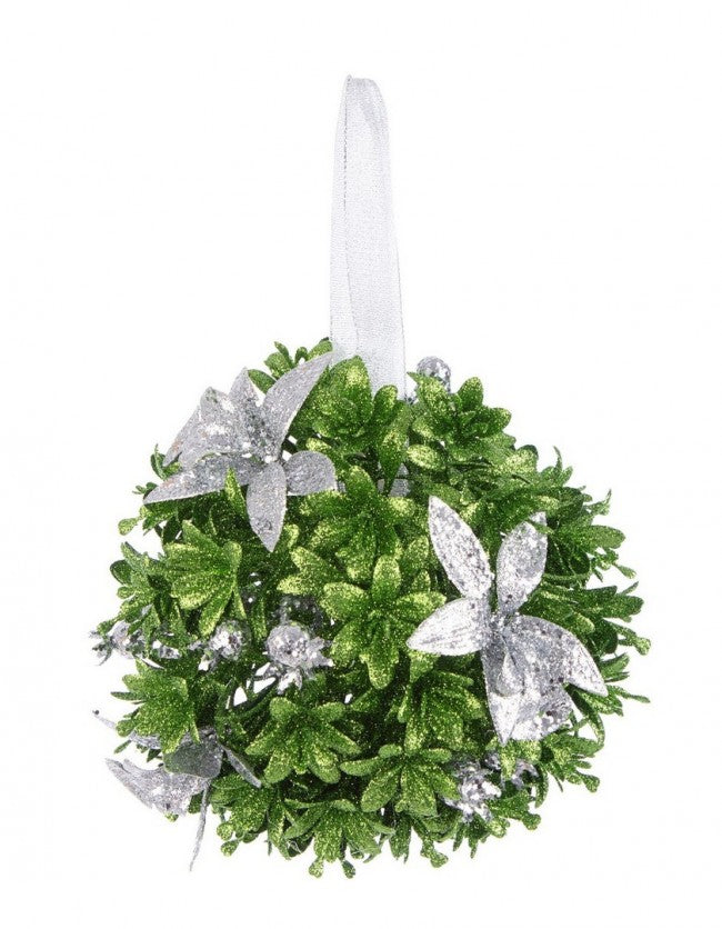 12x Décoration Sphérique Bethany Argent D150