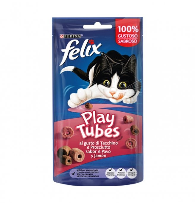 Purina Felix Snack pour chat à la dinde et au jambon 50 gr