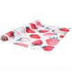 Tapis de chemin 40x140 cm ligne Fraise rouge