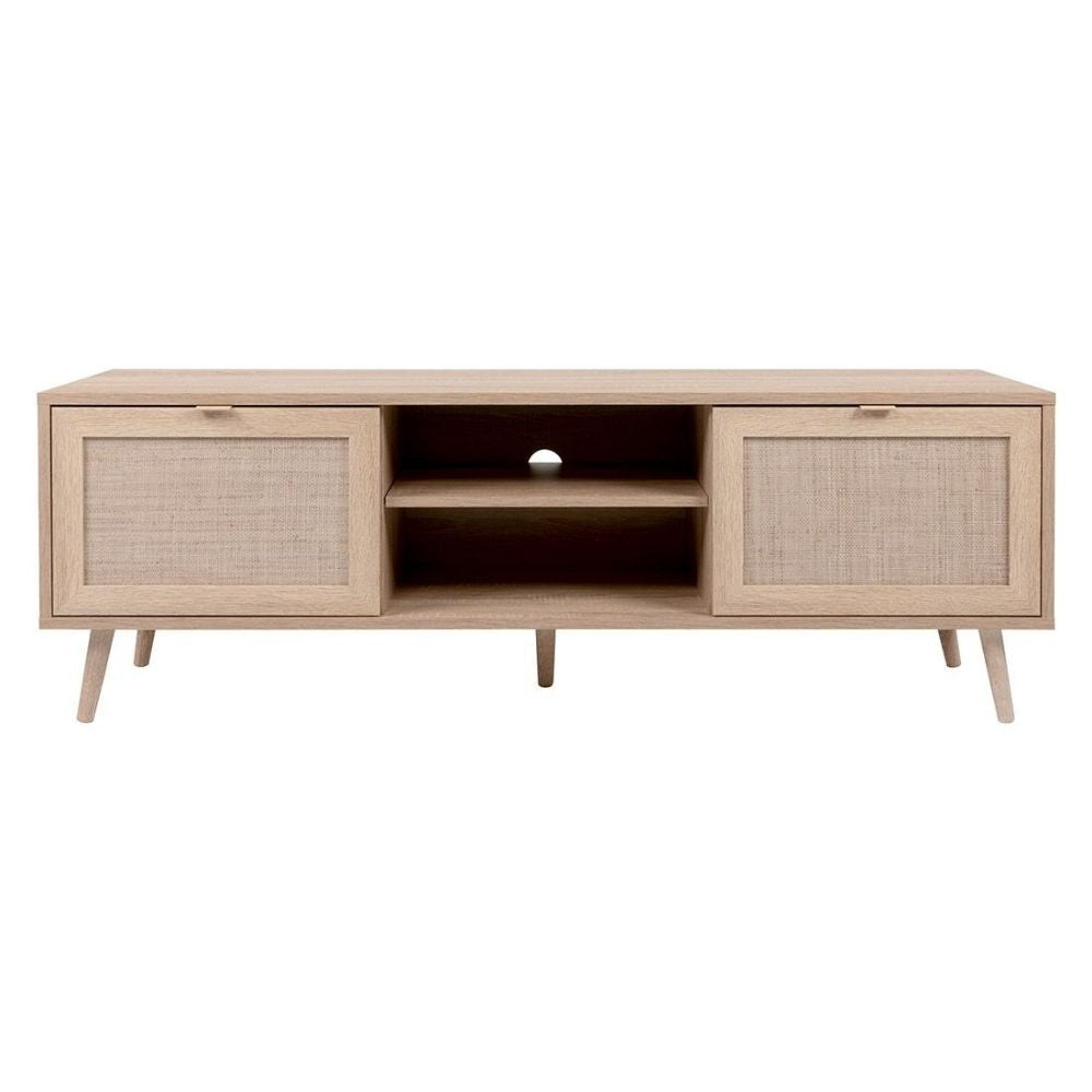 Meuble TV Bali 56A avec 2 portes effet osier