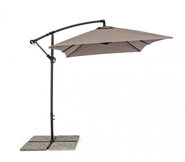 Parapluie à bras Texas 2x3 cm anthracite-gris tourterelle