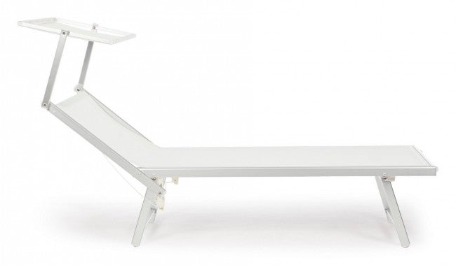 Bain de soleil d'extérieur blanc