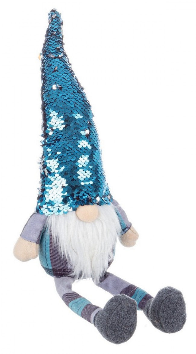 4x pattes de père Noël bleu vif