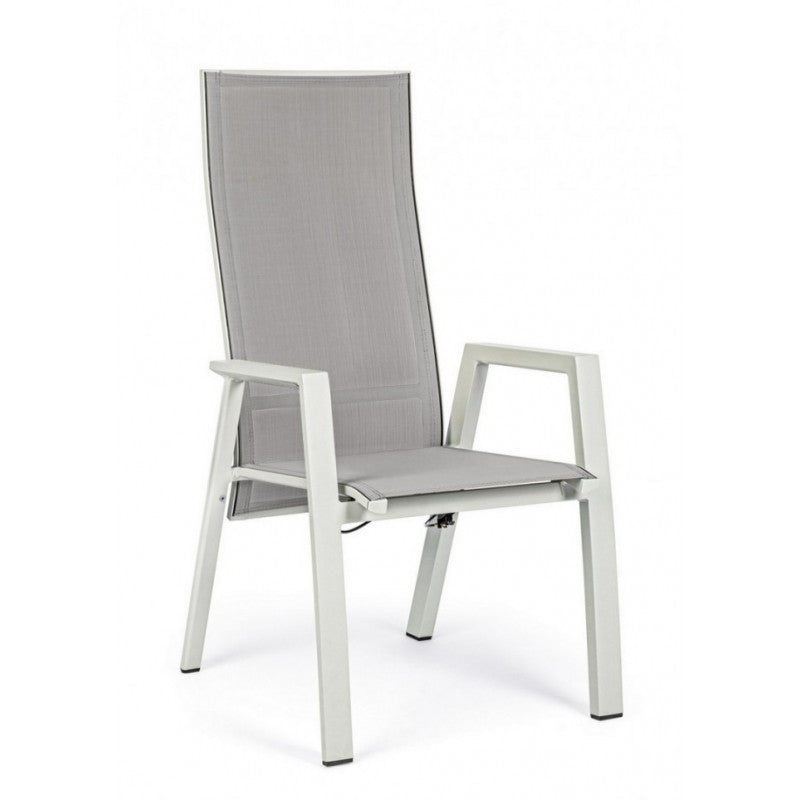 Steven Lunar chaise de jardin inclinable c-br 59x72x112h cm