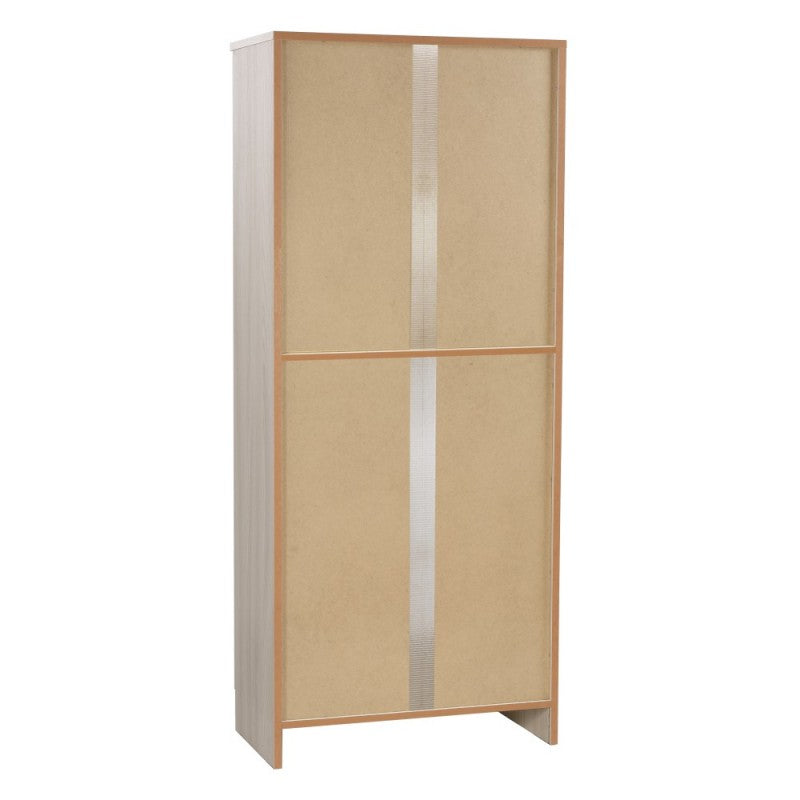 Armoire polyvalente à deux portes en Light Olmo 62x34x h147 cm