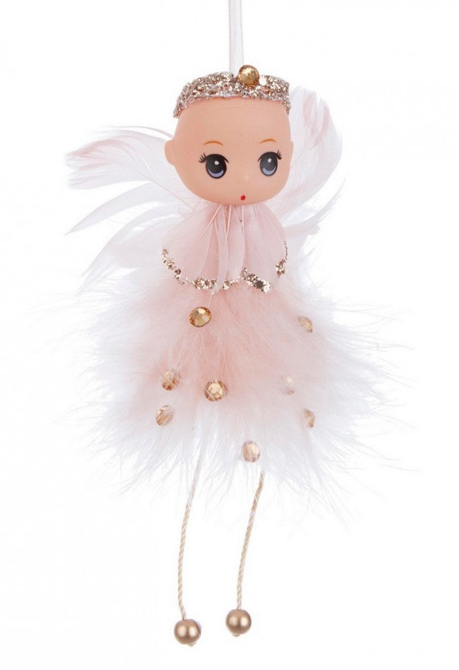 8x Pendentif Ange Rose Karol 8X12H