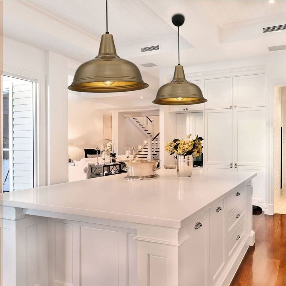 Lampada a sospensione Tampa ASZ1343 con diffusore bronzo EFFEZ