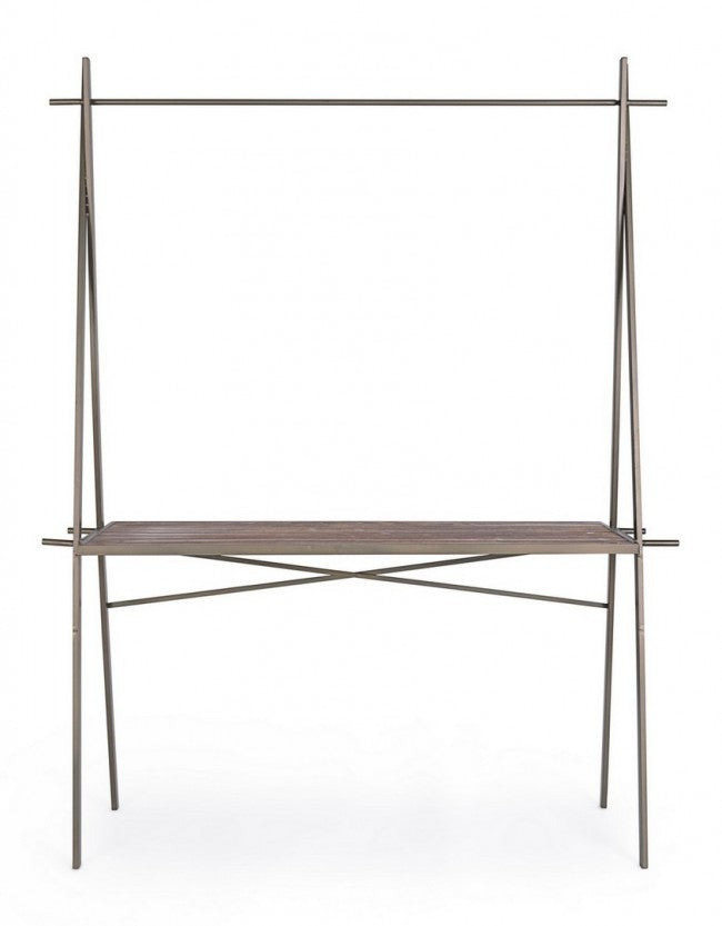 Table vitrine industrielle rectangulaire 98h cm