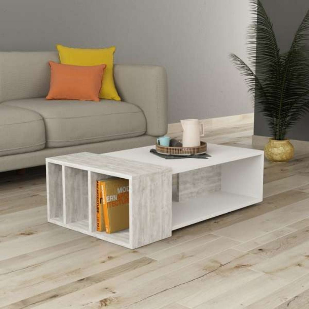 Table basse Anita vintage blanche