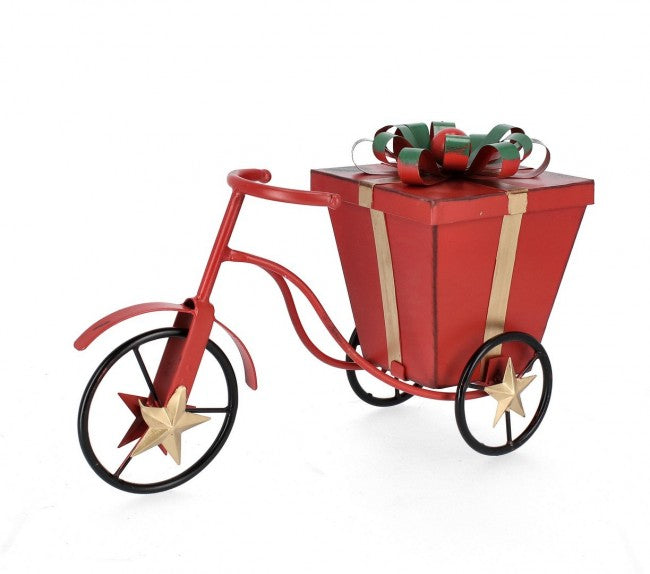 4x 1P décoration de vélo père noël