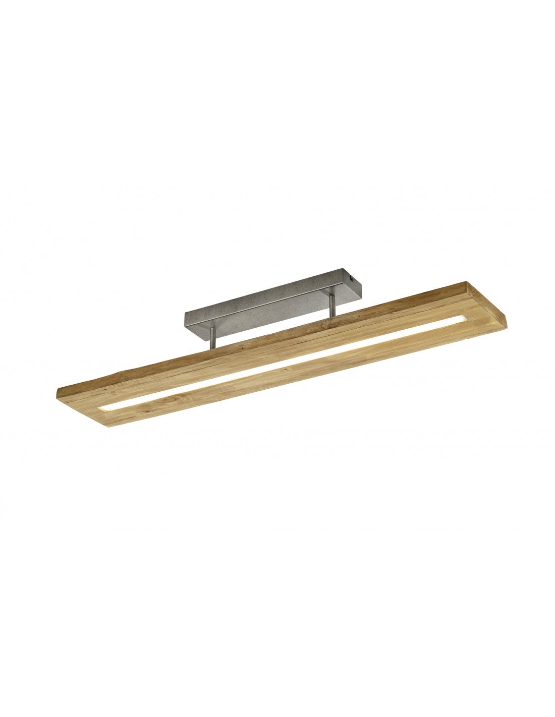 Plafonnier Led Rectangulaire Brad en Bois Naturel Trio Lighting