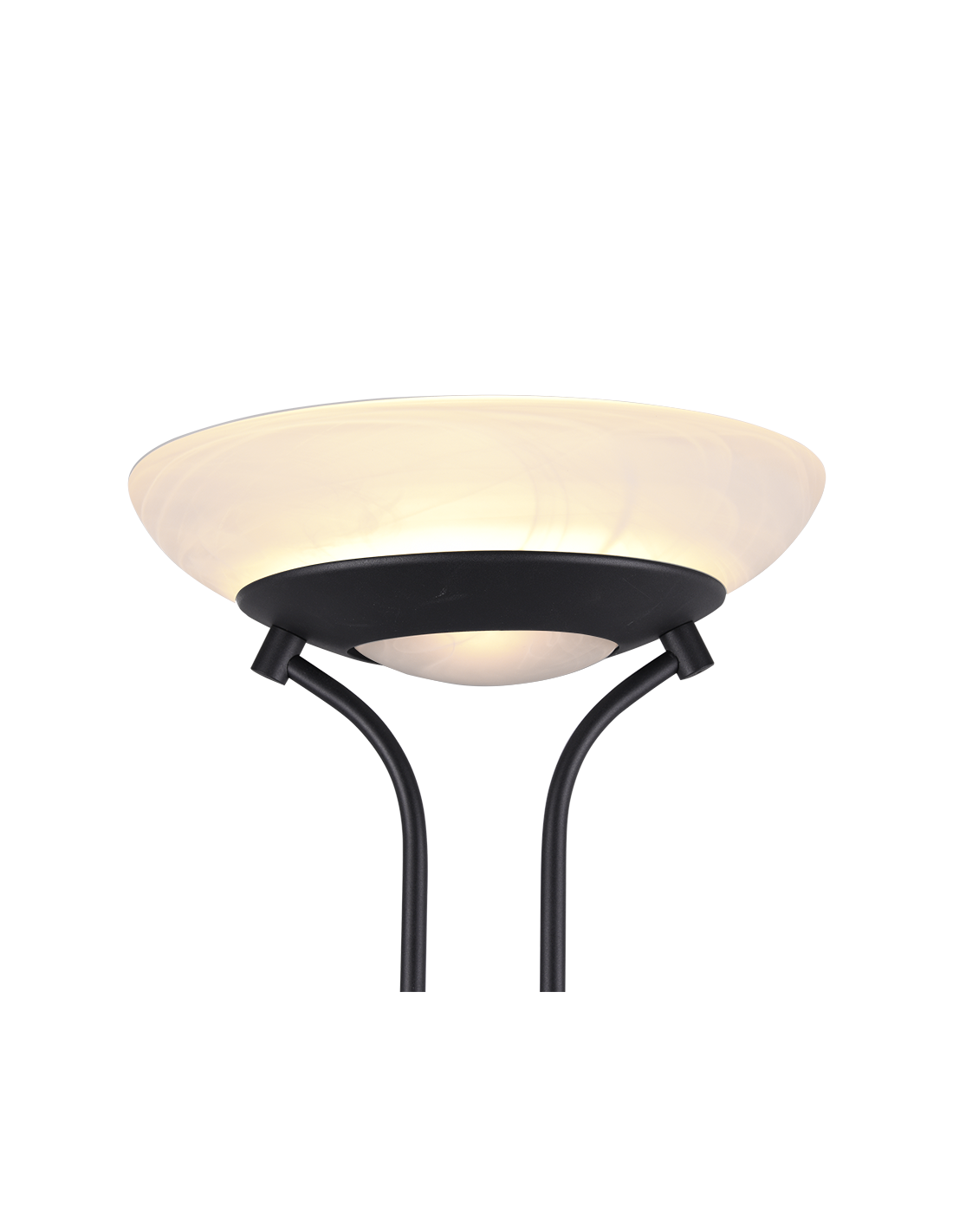 Lampadaire LED avec spot de lecture Orson Noir Trio Lighting
