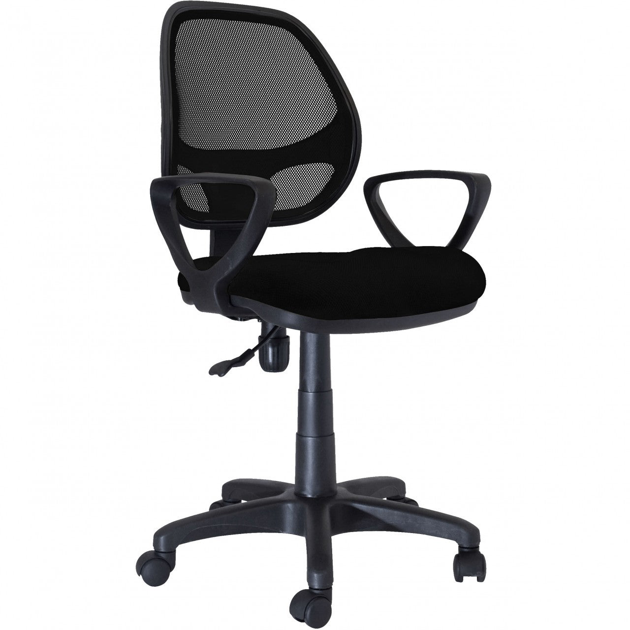 Fauteuil de direction perforé noir