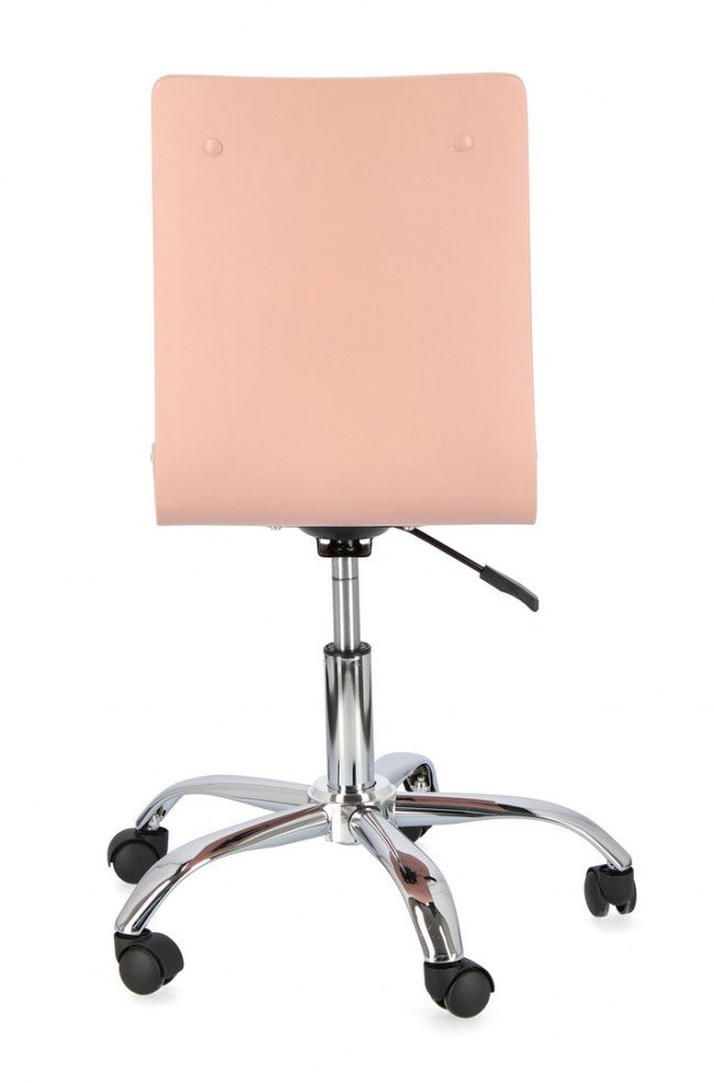 Chaise de bureau en acier simili cuir Young Hearts 42,5 x 40 x 87 cm