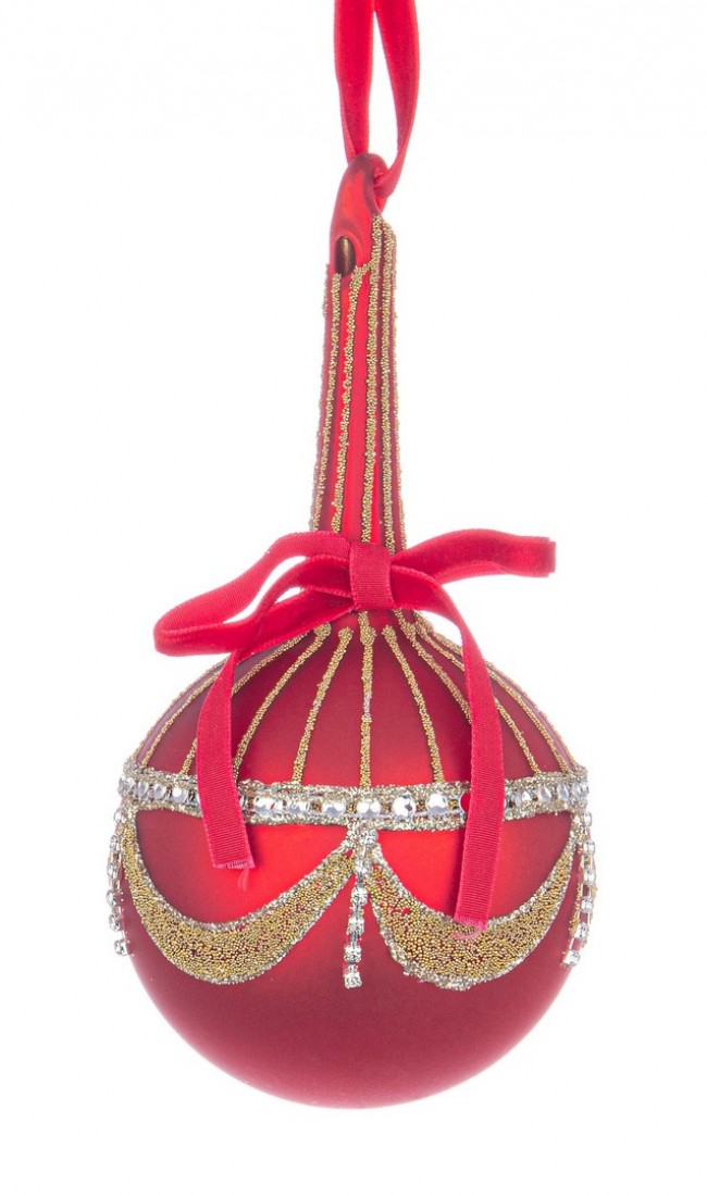 6x Sphère Vt Glyle Rouge D80 H14,5