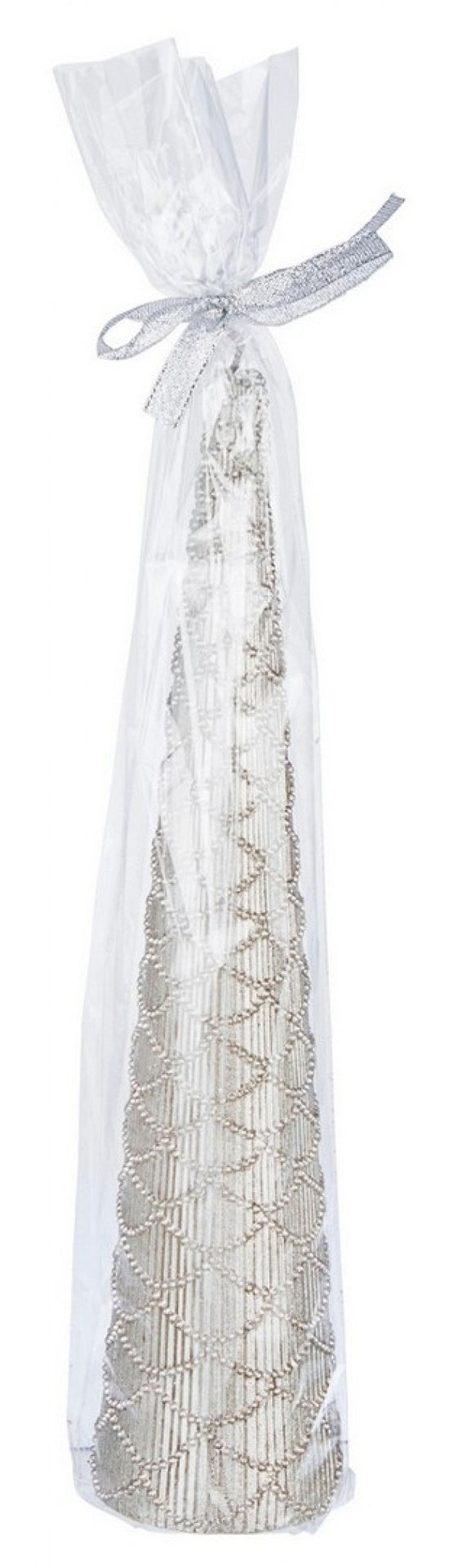 6x Bougie Champagne Conique Luxe H30