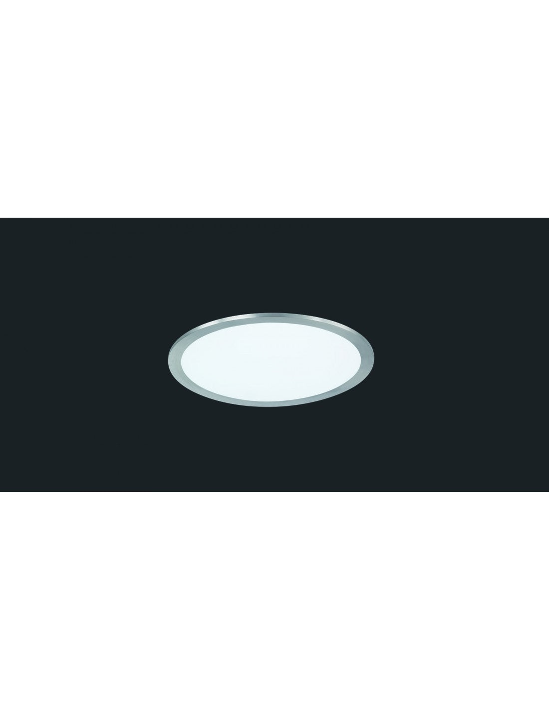 Plafonnier Led Rond Phoenix 15w Nickel Ø30 cm Trio Lighting
