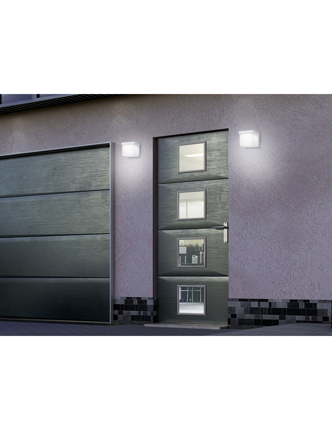 Applique d'extérieur LED Yangtze IP54 Blanche H11 cm Trio Lighting