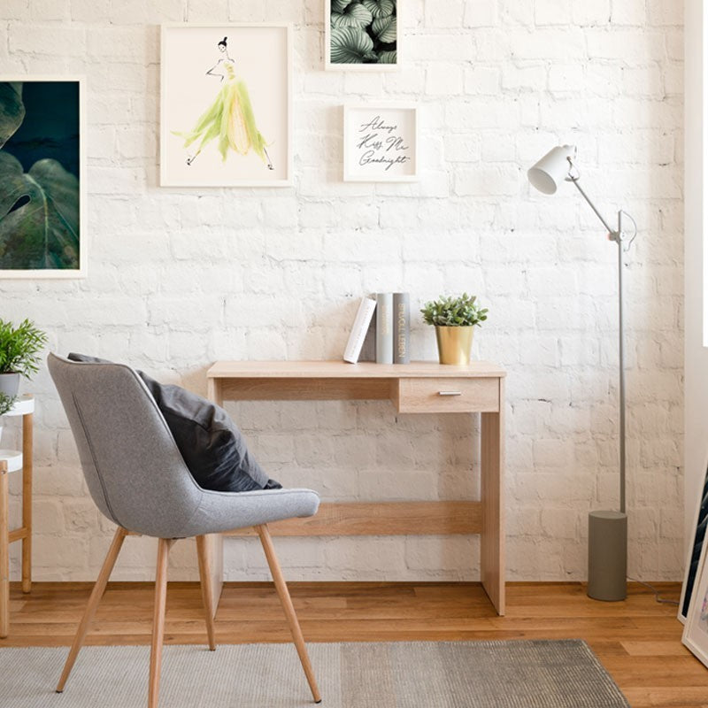 Scrivania con cassetto rovere sonoma 89x40xh.74 cm EFFEZ