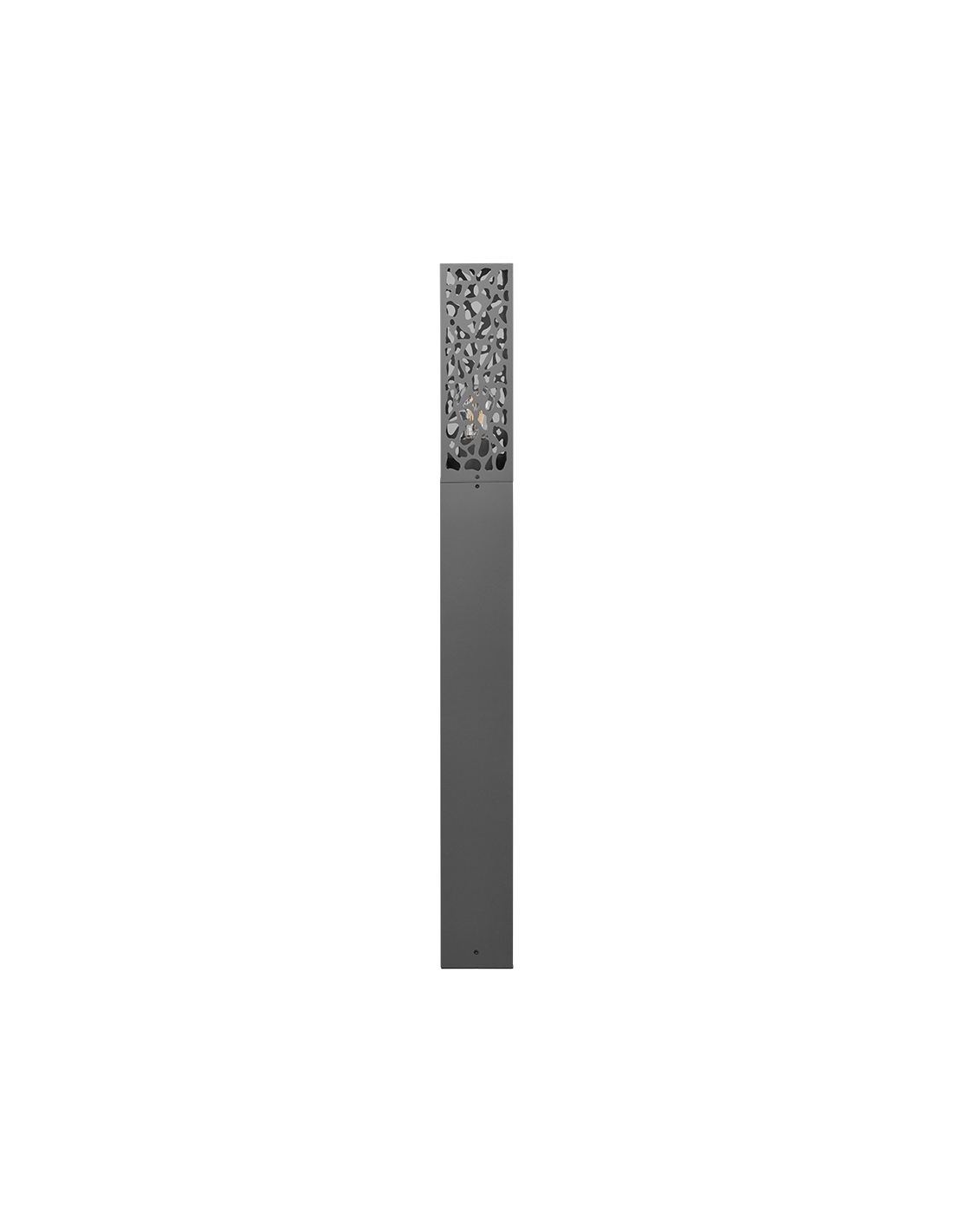 Cooper Anthracite Extérieur Rectangulaire Grand Poteau IP44 Trio Éclairage