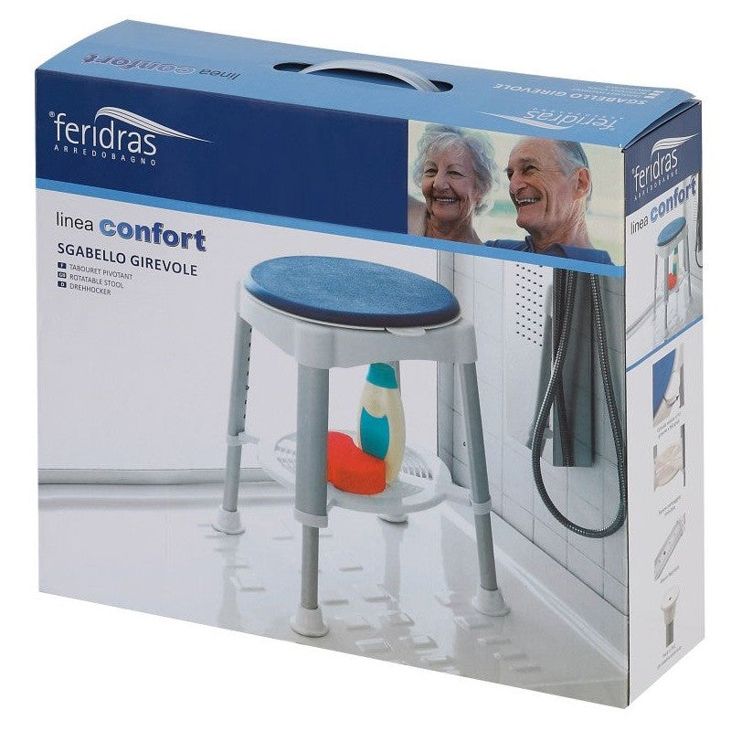 Tabouret en aluminium pour douche 52x52x h58 cm