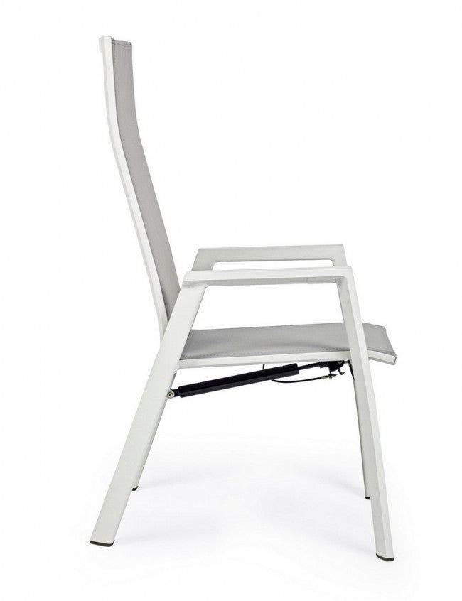 Steven Lunar chaise de jardin inclinable c-br 59x72x112h cm