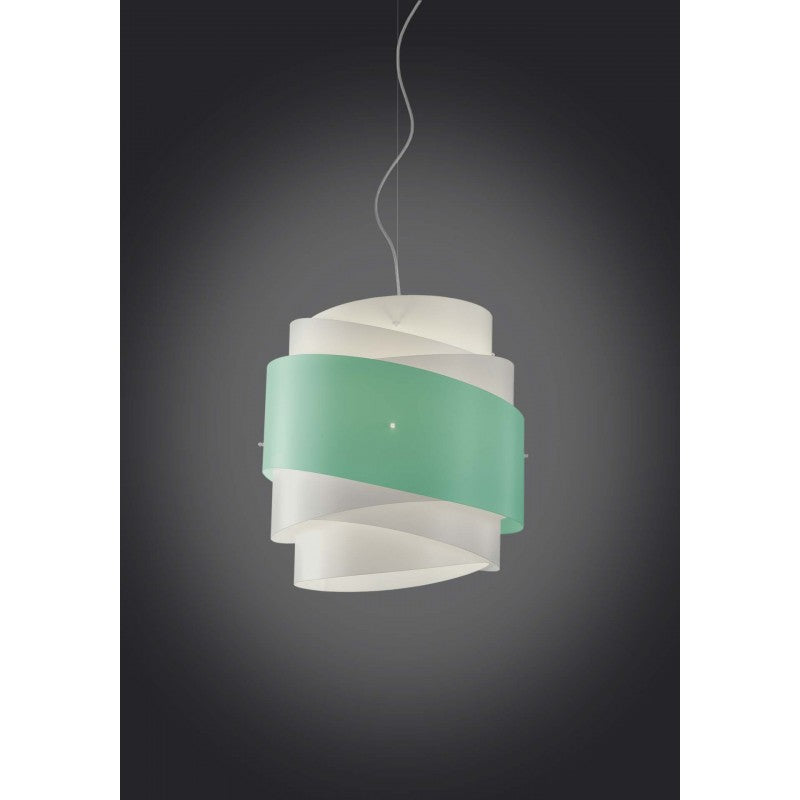 Lustre suspendu BEA une lumière Vert diamètre 40x h39 cm