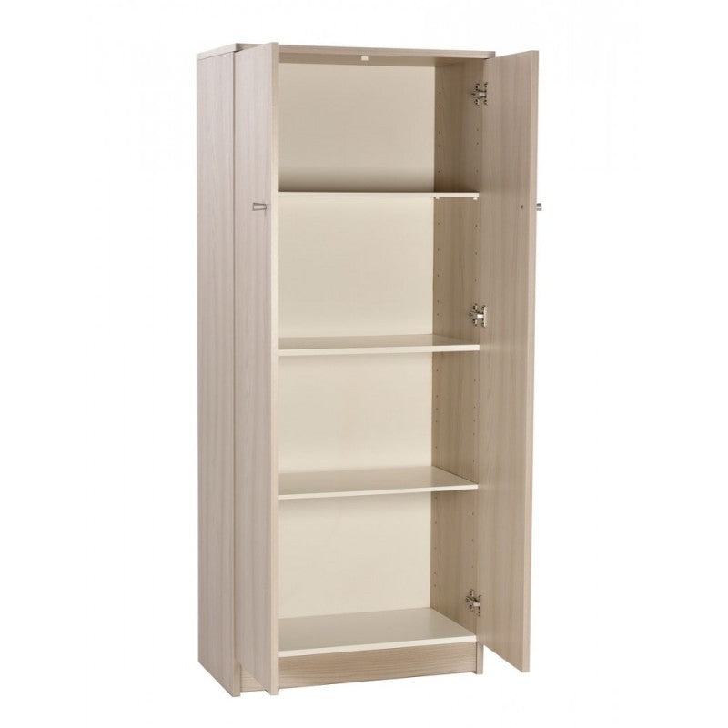 Armoire polyvalente deux portes Eucalyptus 62x34x h147 cm