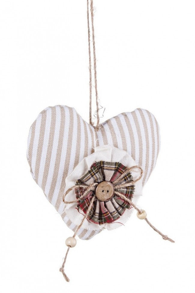 12x Pendentif rayé coeur York